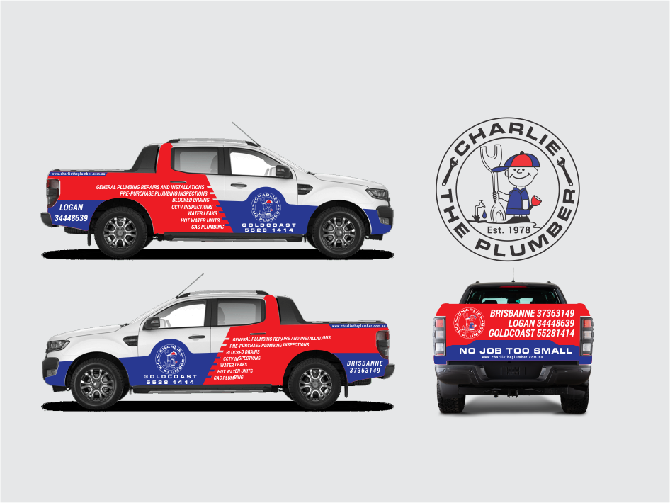 Car Wrap Design by Bee Bee for CHARLIE THE PLUMBER | Design #26187132