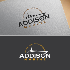 Addison Marine as the main wording but with 'International Yacht Brokers' as a small strap line | Logo-Design von FourtuneDesign