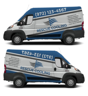 Vehicle Wrap (Van) - HVAC Company | Graphic Design by Shumaila Kiran