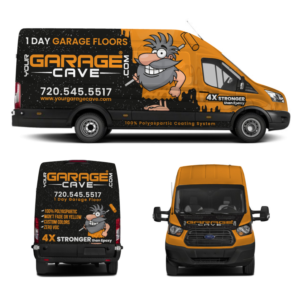 Garage floor coatings company looking for an eye-catching van wrap | Car Wrap Design by Yoga Tri