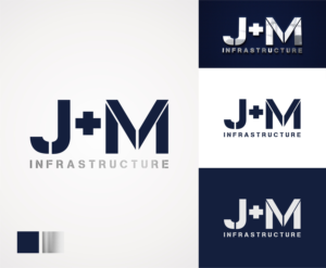 J+M Infrastructure (Infrastructure should be fitted in smaller letters underneath J+M) | Logo Design by vta