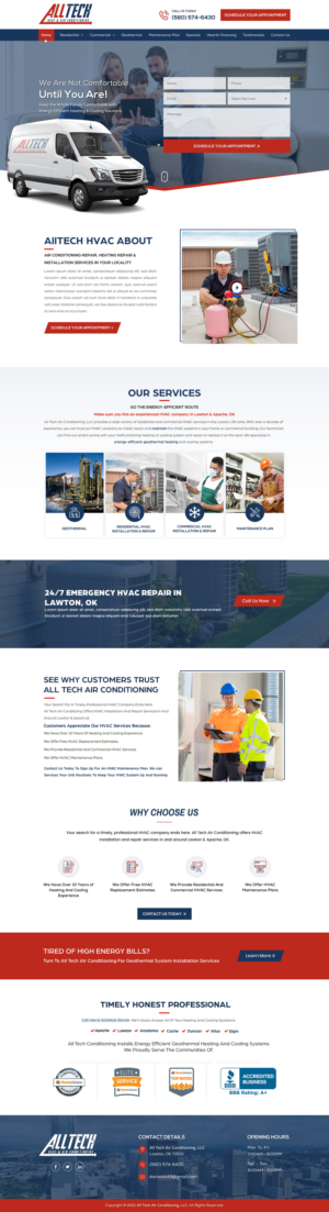 We need a website design for an HVAC (Heating & Air Conditioning) Contractor* | Web Design by Sbss