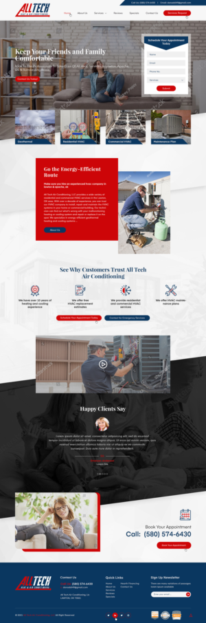 We need a website design for an HVAC (Heating & Air Conditioning) Contractor* | Web Design by Ved Web Services