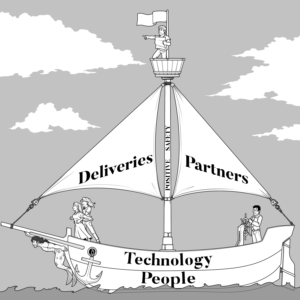 The Sentis Ship for Internal Campaign - Illustration/Cartoon | Illustration Design by Scelatio