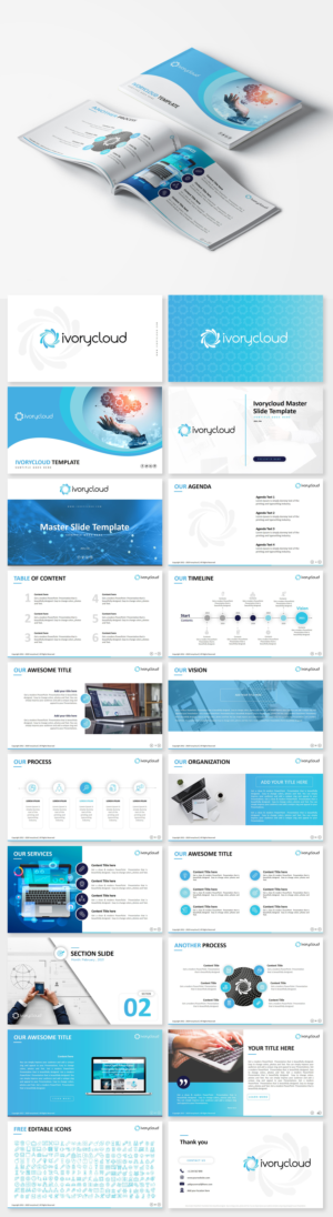 IvoryCloud PowerPoint & Letterhead Template | PowerPoint Design by Luvinda