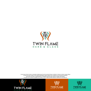 Twin Flame Herb & Glass | Logo Design by siti MWDesign