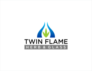 Twin Flame Herb & Glass | Logo Design by BNdesigner