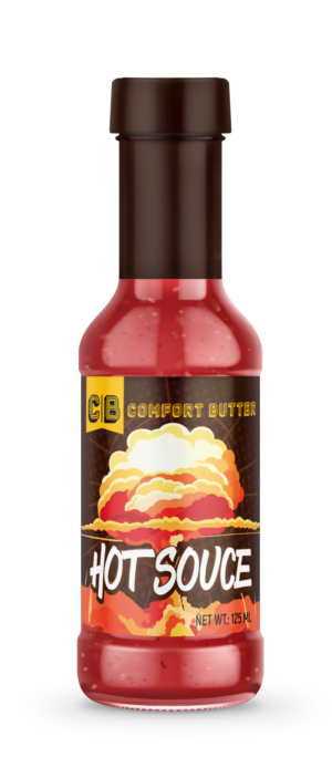 Comfort Butter small batch hot sauce label project | Etikett-Design von SofiaDesignStudio