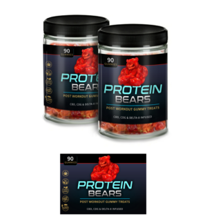 PROTEIN BEARS (Gummie) | Label Design by hektorsty