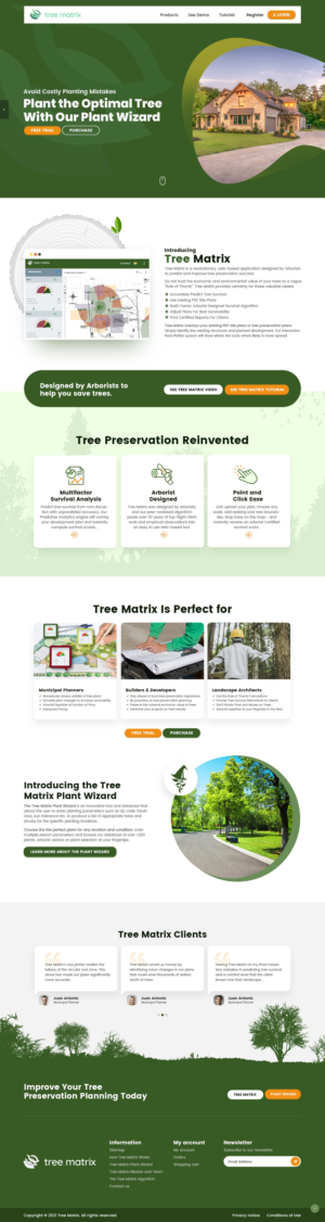 Tree Matrix Logo, Icons and web design | Web Design by nzdesigners