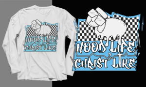 Hoodlife2Christlike sheep also big part of this brand | T-shirt Design by SAI DESIGNS