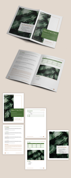 Environmental Consultancy needs new professional Word Template for reporting | Word Template Design by JanuXart