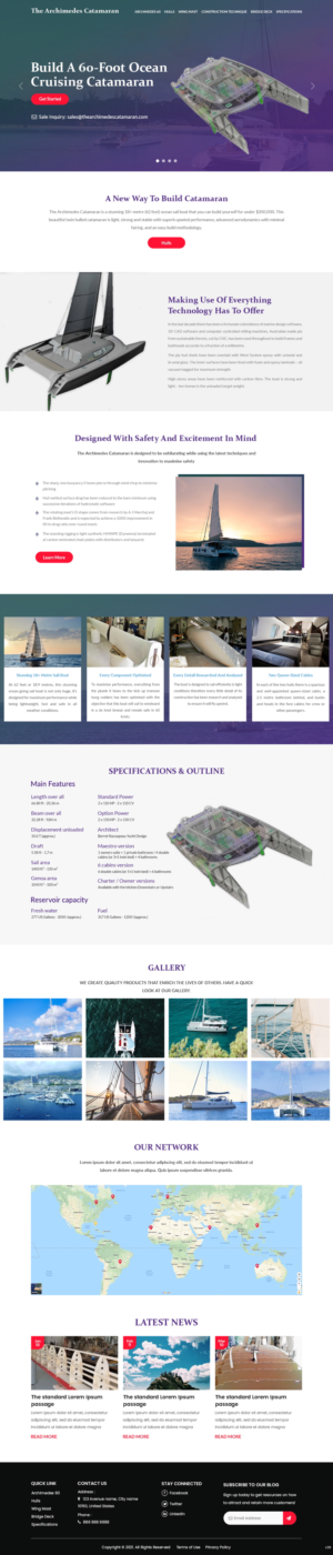 Web-Design von pb für Archimedes Catamaran | Design #26157183