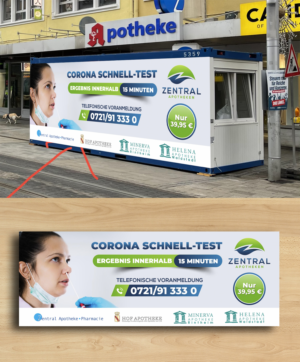 Corona Schnelltest Station | Banner-Design von ecorokerz