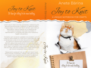 Joy to knit planner/ book cover | Book Cover Design by CreaTVIT