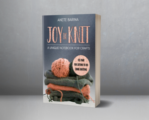 Joy to knit planner/ book cover | Book Cover Design by Aesthetica Society