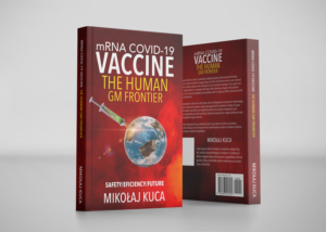 Book Cover :    mRNA COVID-19 Vaccine The Human GM Frontier | Buchumschlag Design von CreaTVIT