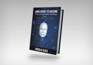 Book Cover :    mRNA COVID-19 Vaccine The Human GM Frontier | Buchumschlag Design von ecorokerz