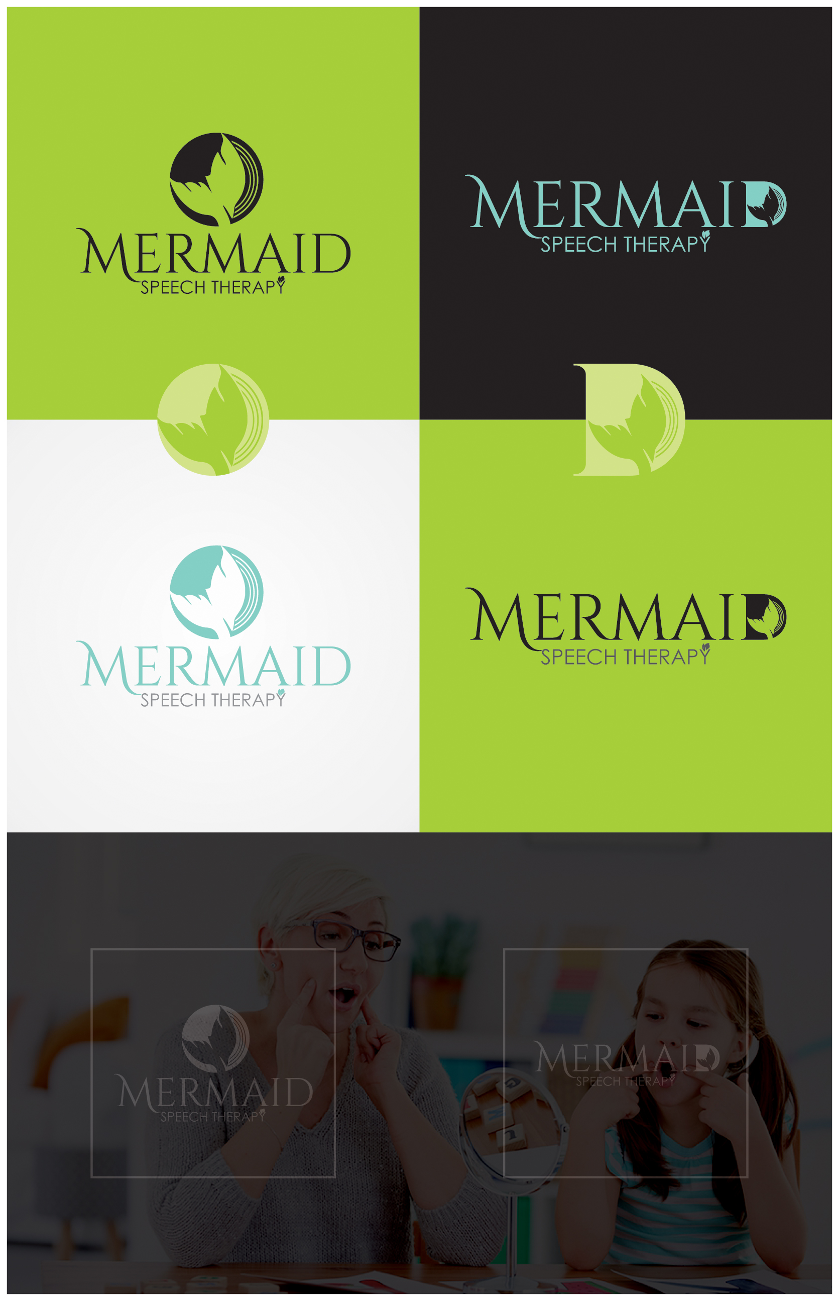 Logo Design by Tuba Art Studio. IZ (IMRAN ZW) for Mermaid Speech | Design #26184022