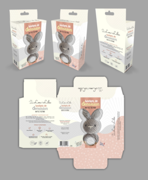 Packaging for Lou&Lila High quality baby teether and accessories | Packaging Design by SAI DESIGNS