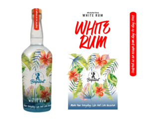 White Rum brand needs bottle label | Etikett-Design von ileanalp