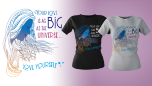 Design T-shirt with Inspirational Message + photo | T-shirt Design by Al Pech