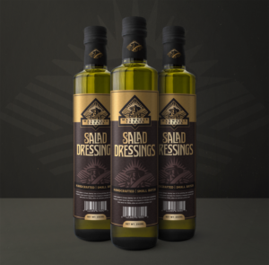 Salad Dressing label for gourmet food business.  | Label Design by SAI DESIGNS