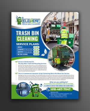 New Flyer for Bin Washing Service | Flyer Design by ecorokerz