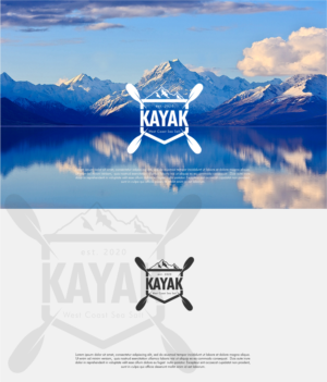 Main logo word: KAYAK  Secondary words: West Coast Sea Salt. | Logo Design by saifysyed Studio