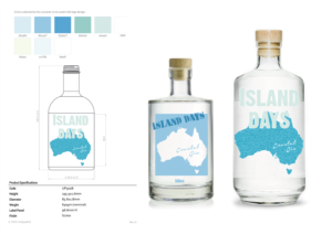 Coastal Gin Label Design | Etikett-Design von Sophie DL