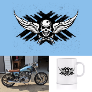 Death From Above Motorcycle Decal | Graphic Design by CREARTIVE