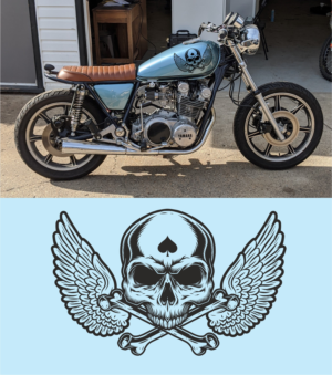 Death From Above Motorcycle Decal | Graphic Design by Maestroto