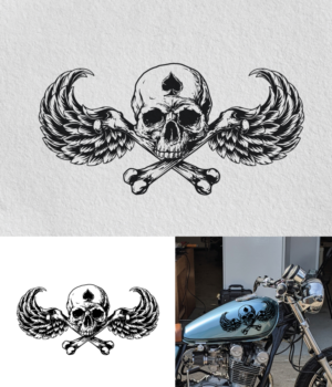 Death From Above Motorcycle Decal | Graphic Design by ally designs