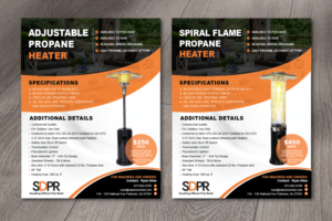 Heater product information sheets | Flyer Design by alex989