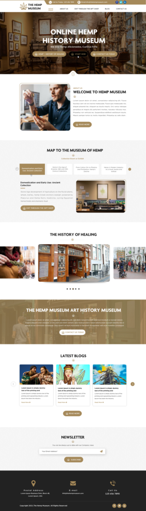 The Hemp Museum | Web Design by Sbss