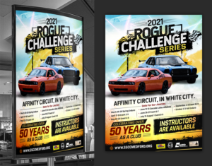 poster for the 2021 Rogue Challenge Series | Poster Design by SAI DESIGNS