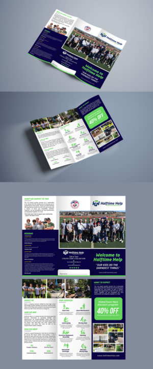 Halftime Help - Refer a Hero Brochure | Flyer-Design von Schöpfer