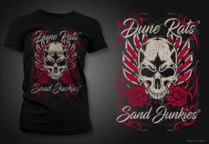 Women's Sand Junkie T-Shirt Design | T-shirt Design by dsgrapiko