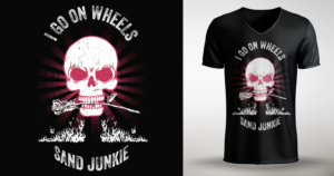 Women's Sand Junkie T-Shirt Design | T-shirt Design by Al Pech