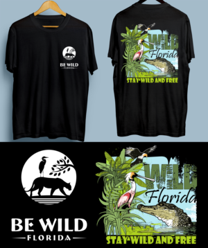 Florida nature shirts featuring wildlife, plants, and scenery of Florida. | T-shirt Design by SAI DESIGNS