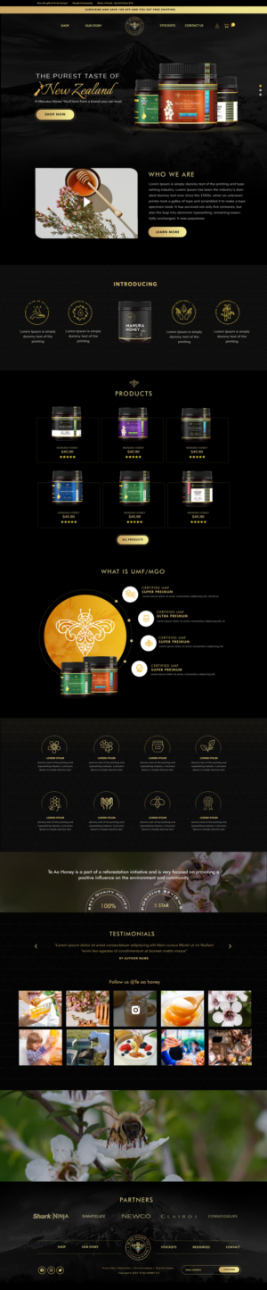 Manuka Honey company needs a Upmarket, Luxury Website!  | Web Design by Blue Sparrow