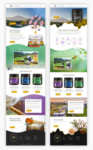 Manuka Honey company needs a Upmarket, Luxury Website!  | Web Design by Starlyn DS