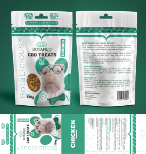 Dog Snacks brand needs a new packaging design | Packaging Design by adjeiiBlack