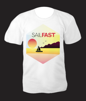 New shirt designs for people who like to SailFast | T-shirt Design by SAI DESIGNS