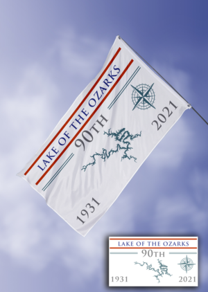 Lake of the Ozarks Anniversary Flag | Graphic Design by Wally_F