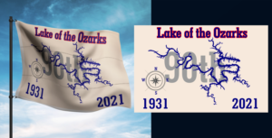 Lake of the Ozarks Anniversary Flag | Graphic Design by SAI DESIGNS