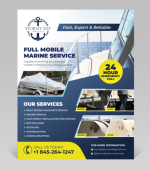 Stormy Bay Marine Services | Flyer Design by sun_design