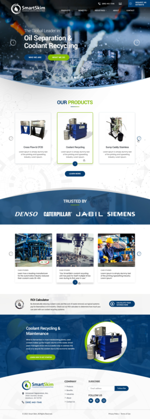 Manufacturing Company WordPress Website Design | Web Design by Shijo John