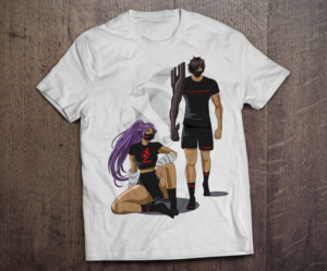 Anime Designs - Chad x Yoruichi | T-Shirt-Design von FigliaPerduta