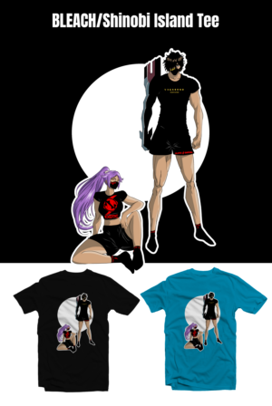 Anime Designs - Chad x Yoruichi | T-shirt Design by Tomi Ax